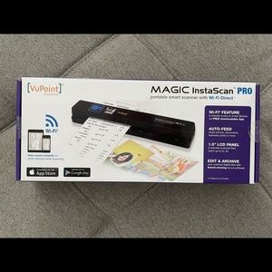 NEW Magic Instascan Pro - Portable Scanner with Wi-Fi Direct